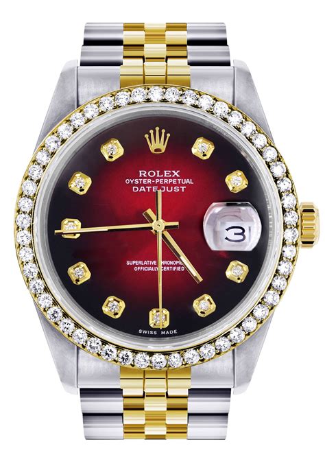 rolex gold and red